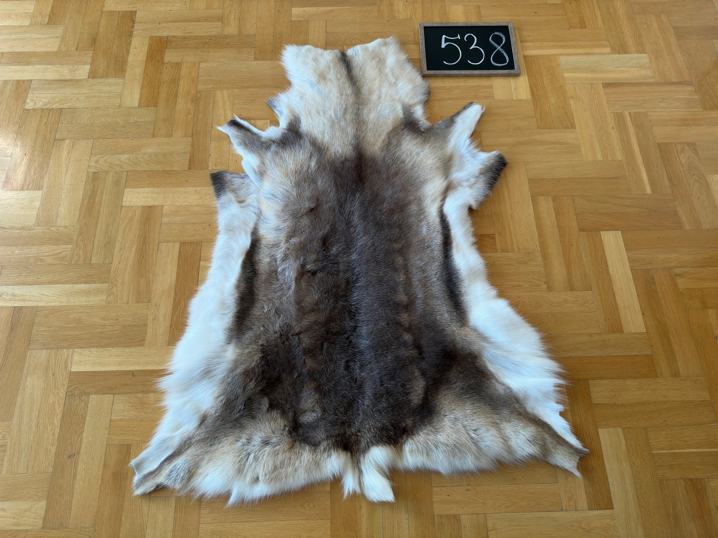 Luxurious Reindeer Hide Unique Giant Size 136 x 108 cm Reindeer Skin #538