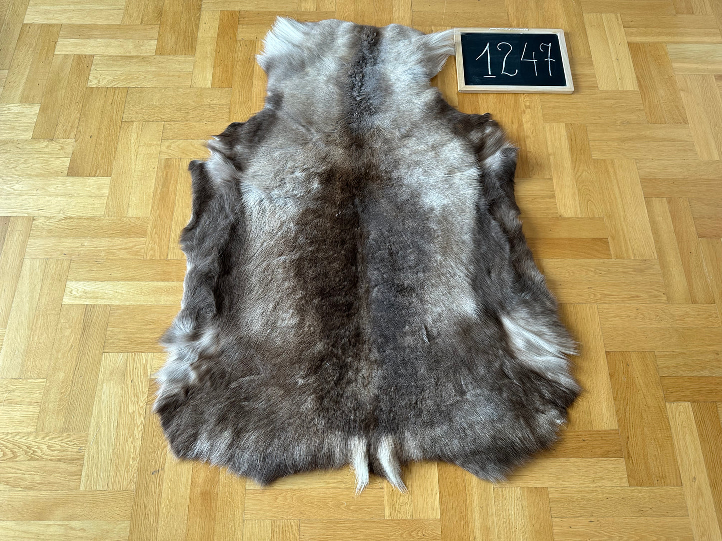 Reindeer Hide B Grade 131 x 96cm Authentic Nordic Decor Reindeer Skin #1247