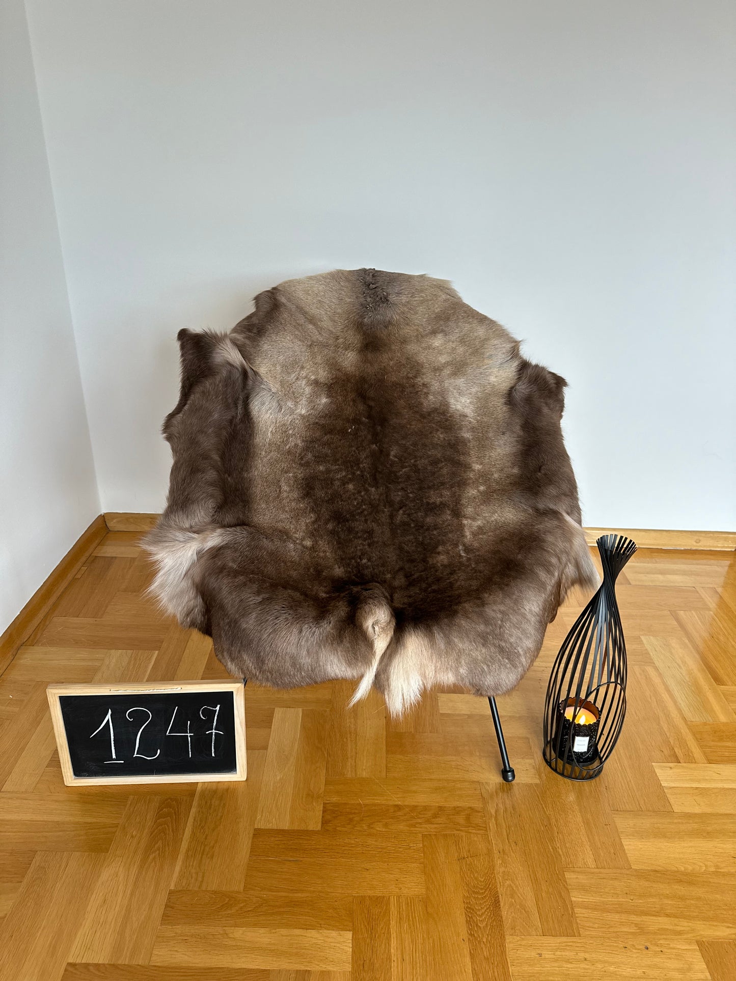 Reindeer Hide B Grade 131 x 96cm Authentic Nordic Decor Reindeer Skin #1247