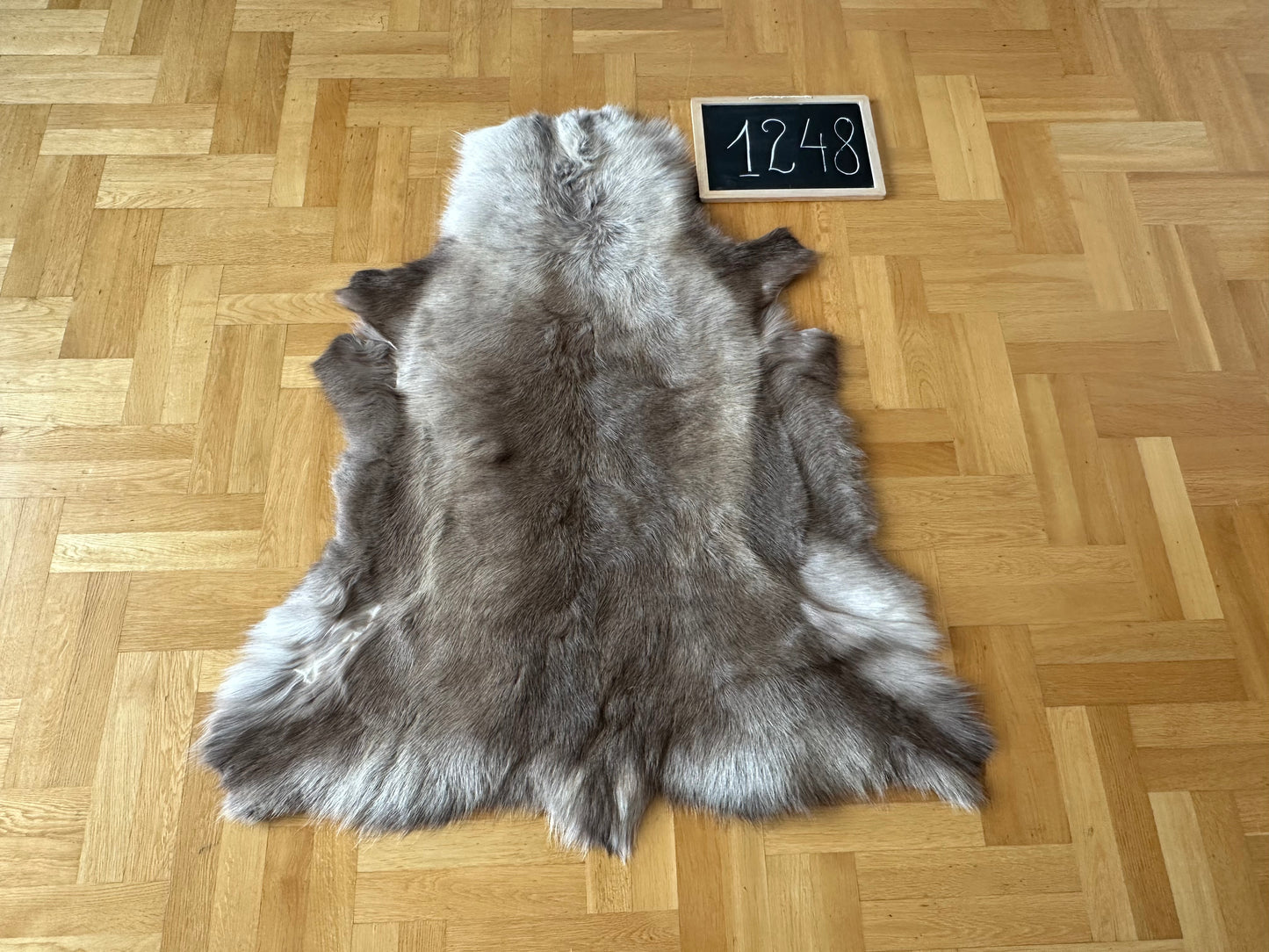 Reindeer Hide B Grade 126 x 108cm Authentic Nordic Decor Reindeer Skin #1248