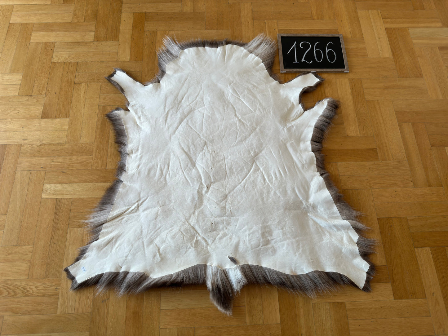 Reindeer Hide B Grade 118 x 114 cm Authentic Nordic Decor Reindeer Skin #1266