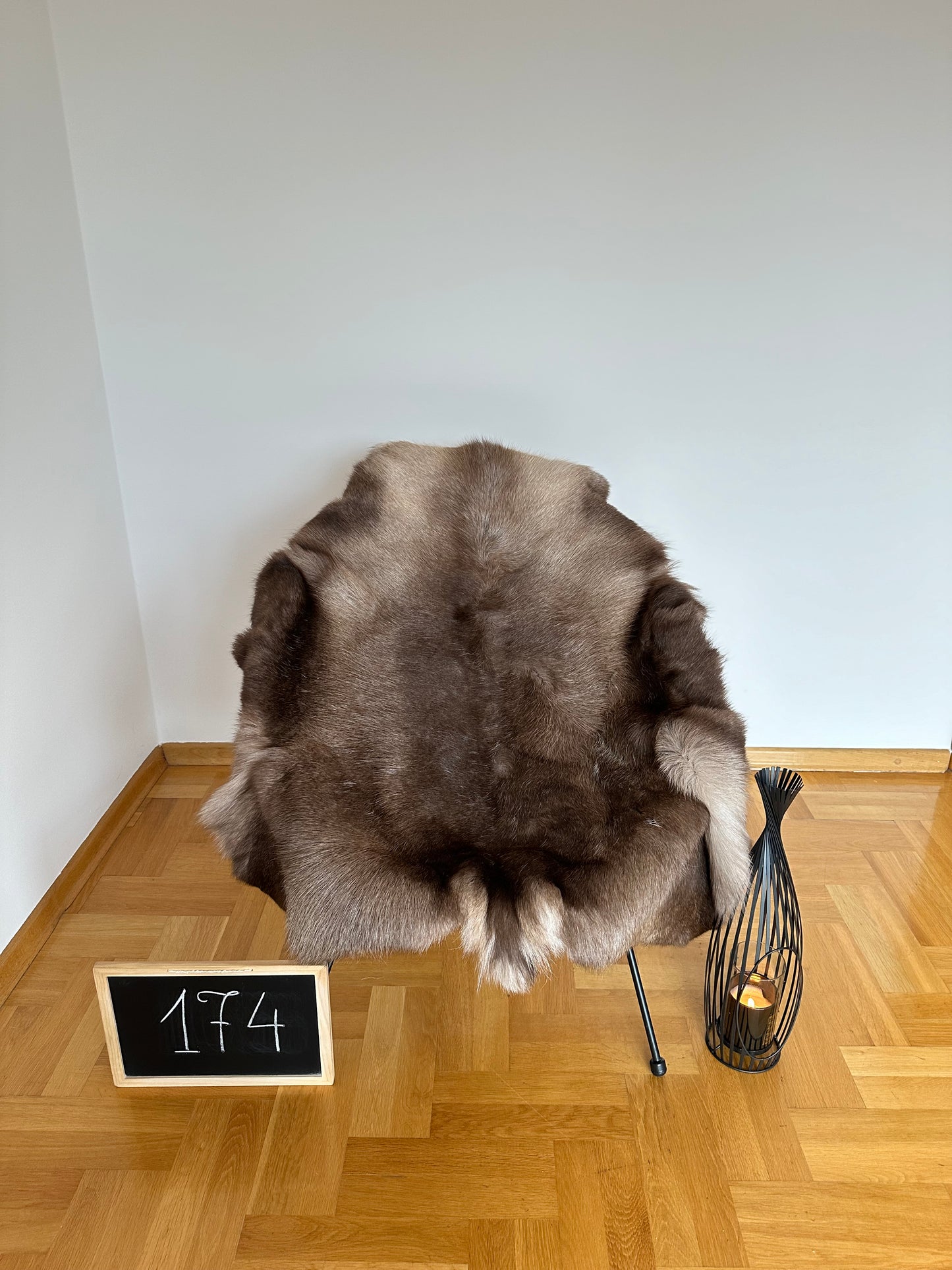 Luxurious Reindeer Hide Unique Giant Size 120 x 102 cm Reindeer Skin #174