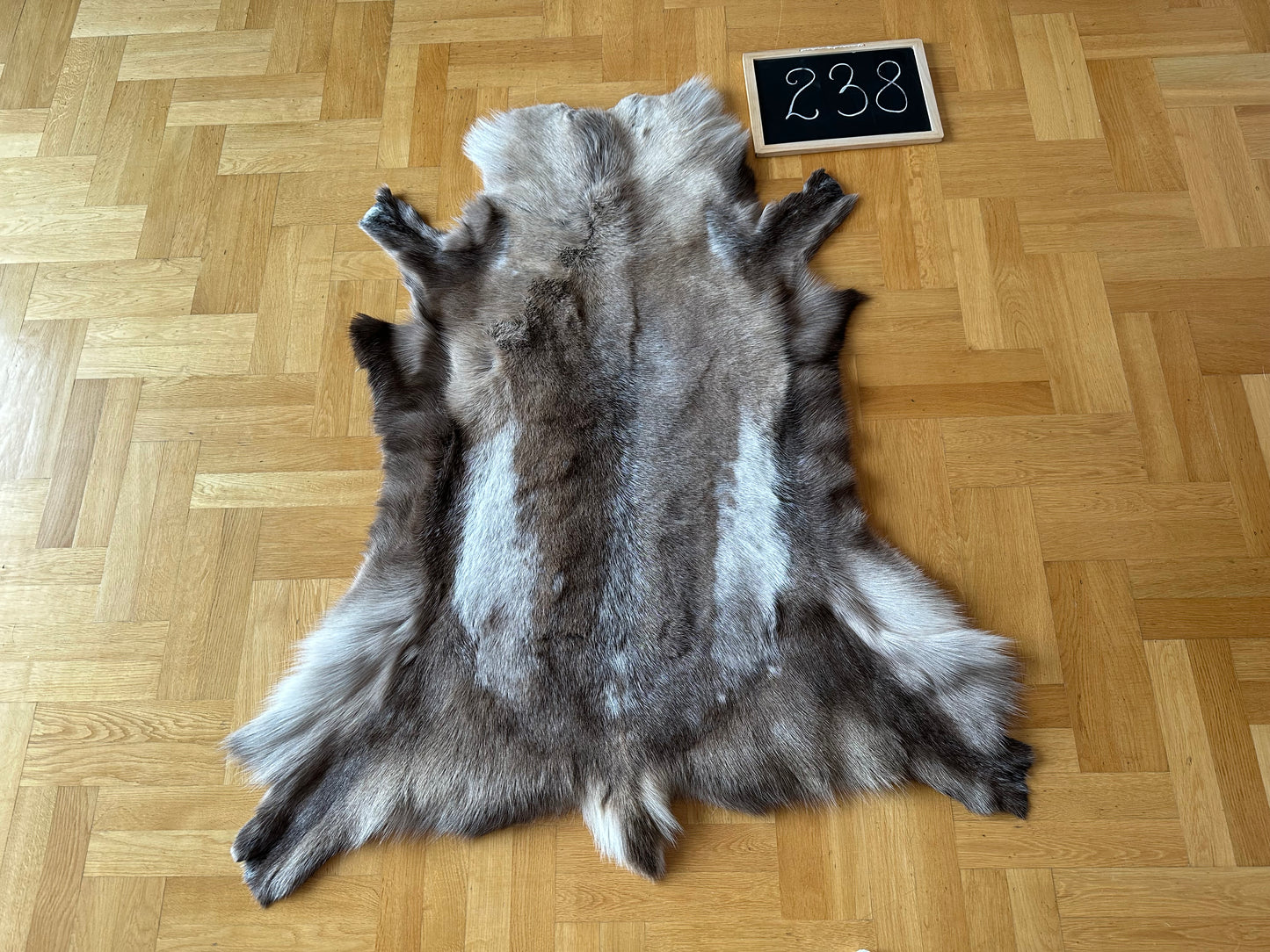 Luxurious Reindeer Hide Unique Giant Size 130 x 110 cm Reindeer Skin #238