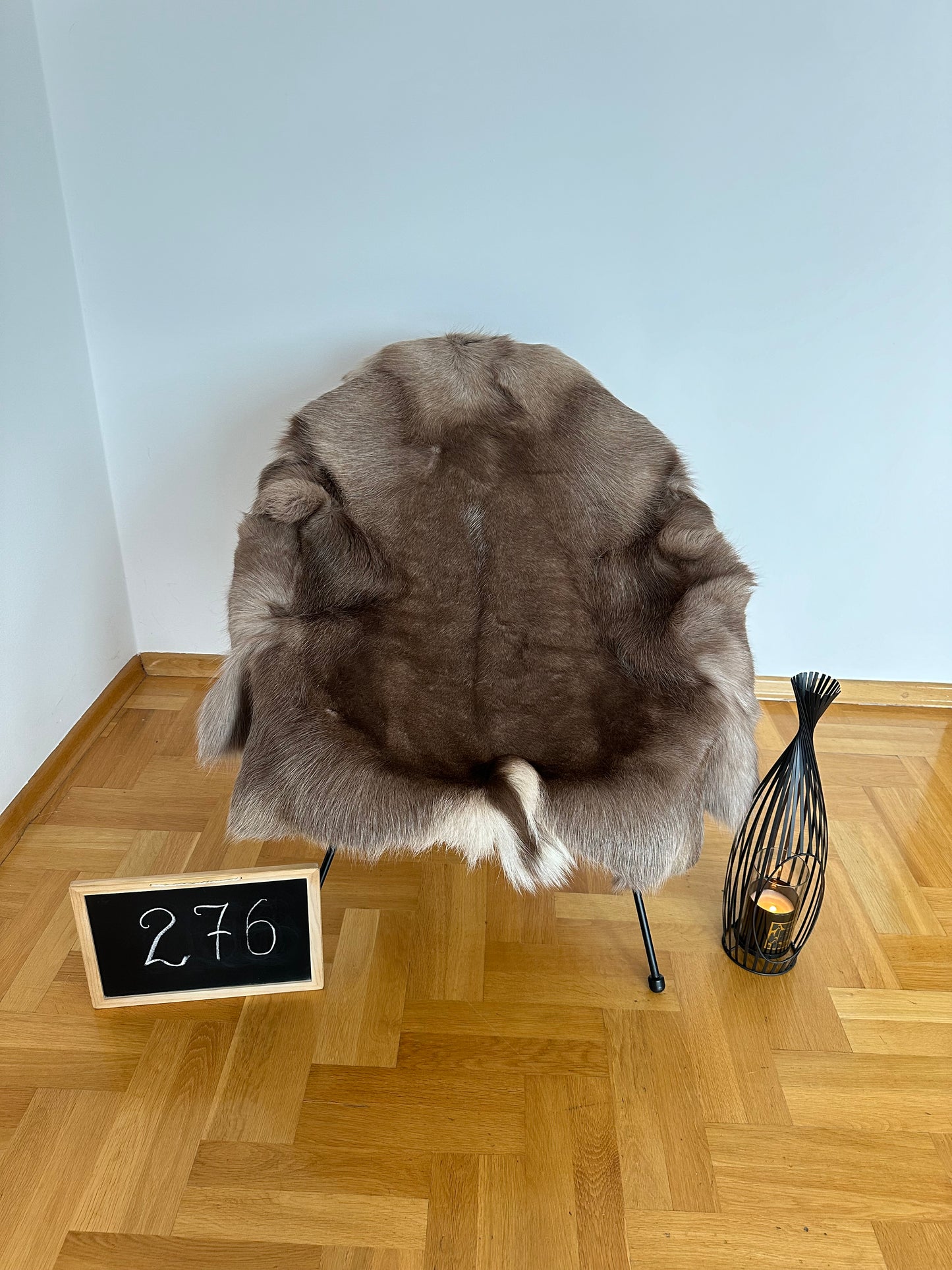 Luxurious Reindeer Hide Unique Giant Size 133 x 108 cm Reindeer Skin #276