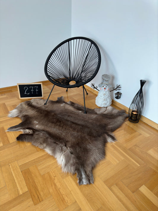 Luxurious Reindeer Hide Unique Giant Size 134 x 117 cm Reindeer Skin #277