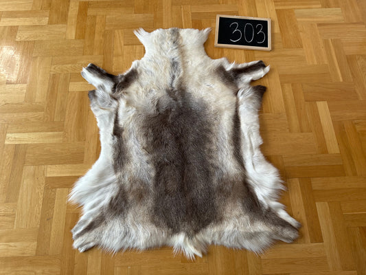 Luxurious Reindeer Hide Unique Giant Size 128 x 106 cm Reindeer Skin #303