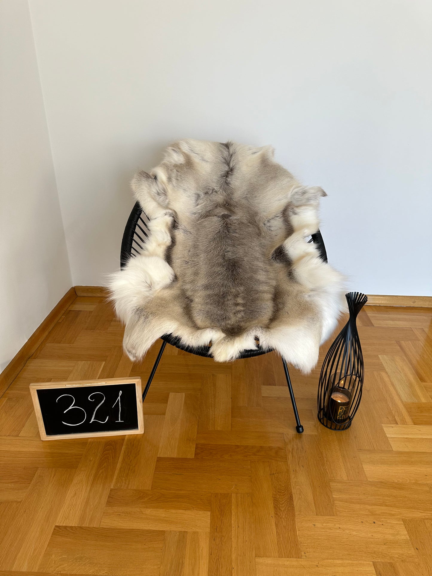 Luxurious Reindeer Hide Unique Skin 120 x 95 cm  #321