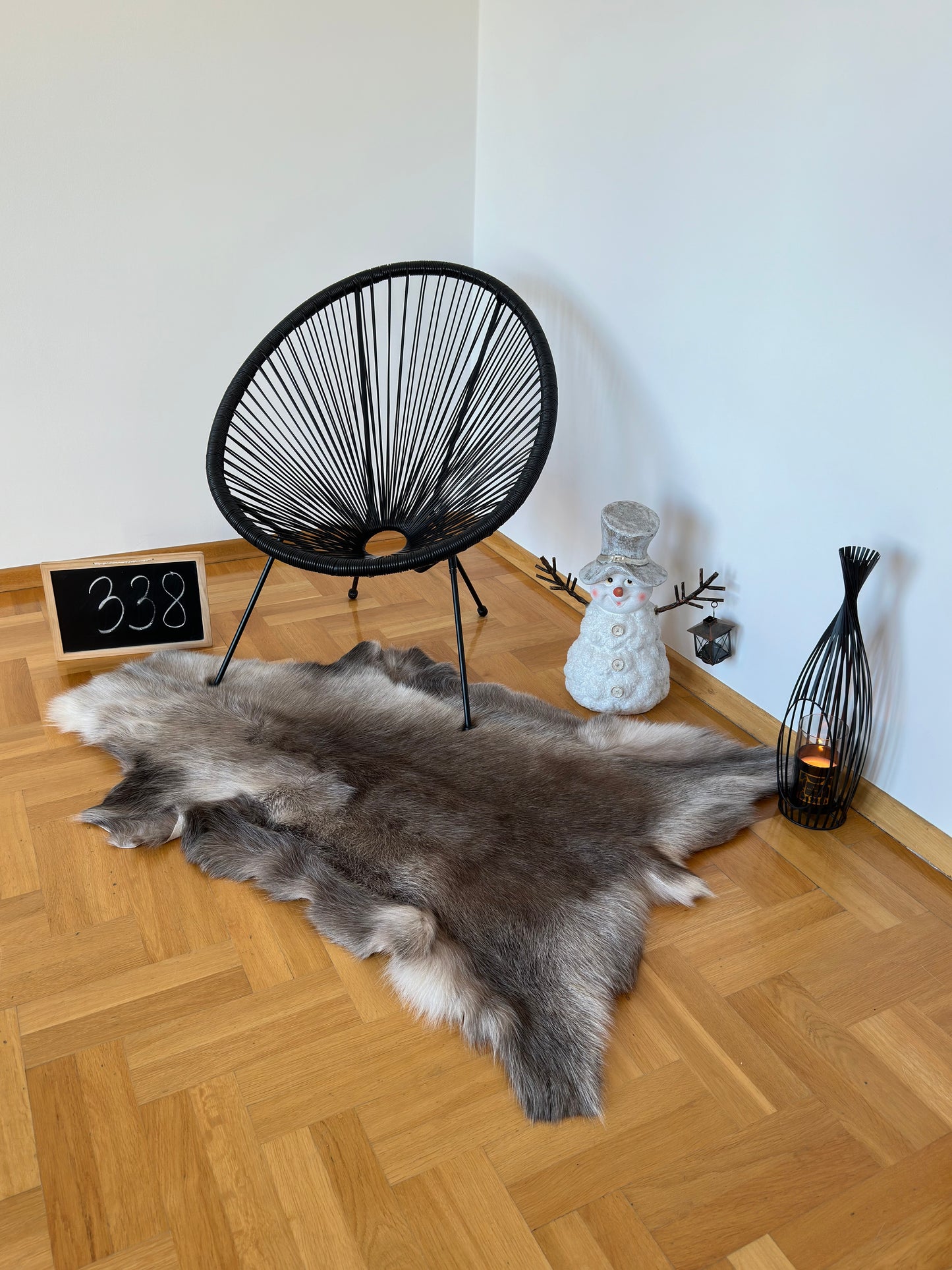 Luxurious Reindeer Hide Unique Giant Size 134 x 98 cm Reindeer Skin #338