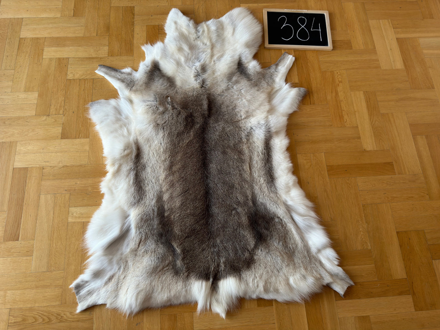 Luxurious Reindeer Hide Unique Giant Size 136 x 106 cm Reindeer Skin #384