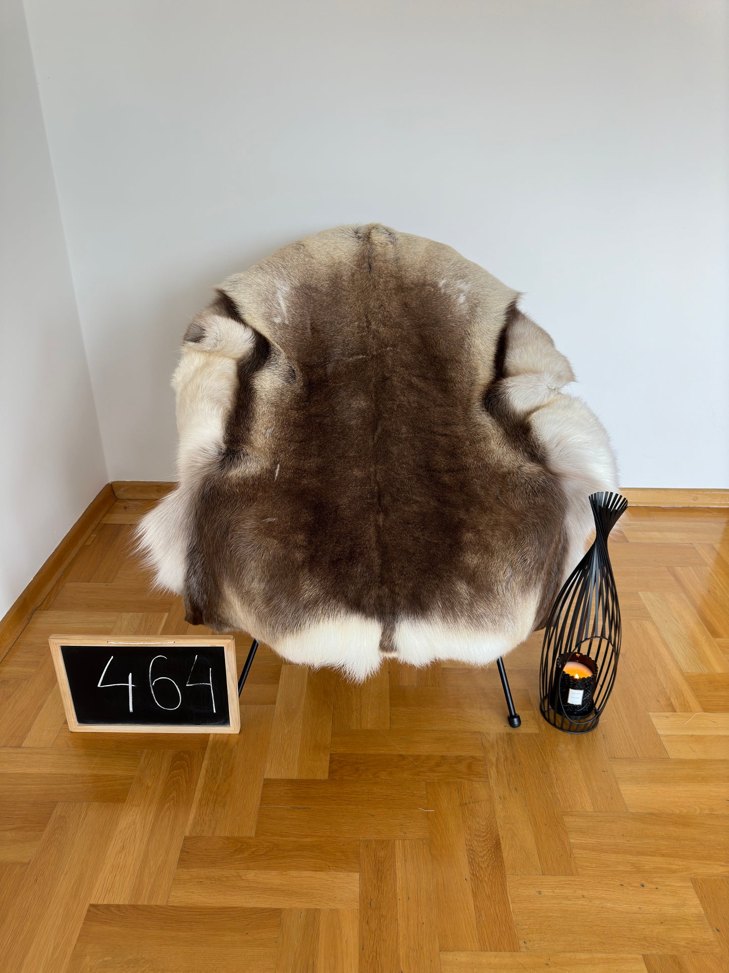 Rare Reindeer Hide Giant 150 x 114 cm Authentic Nordic Decor Reindeer Skin #464