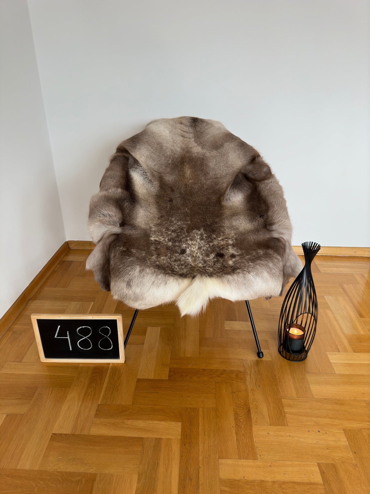 Reindeer Hide Exclusive Unique Giant Size 126 x 118 cm Reindeer Skin #488