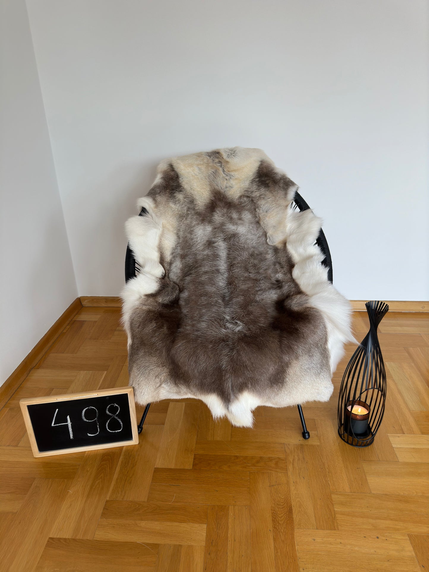 Luxurious Reindeer Hide Unique Giant Size 140 x 106 cm Reindeer Skin #498