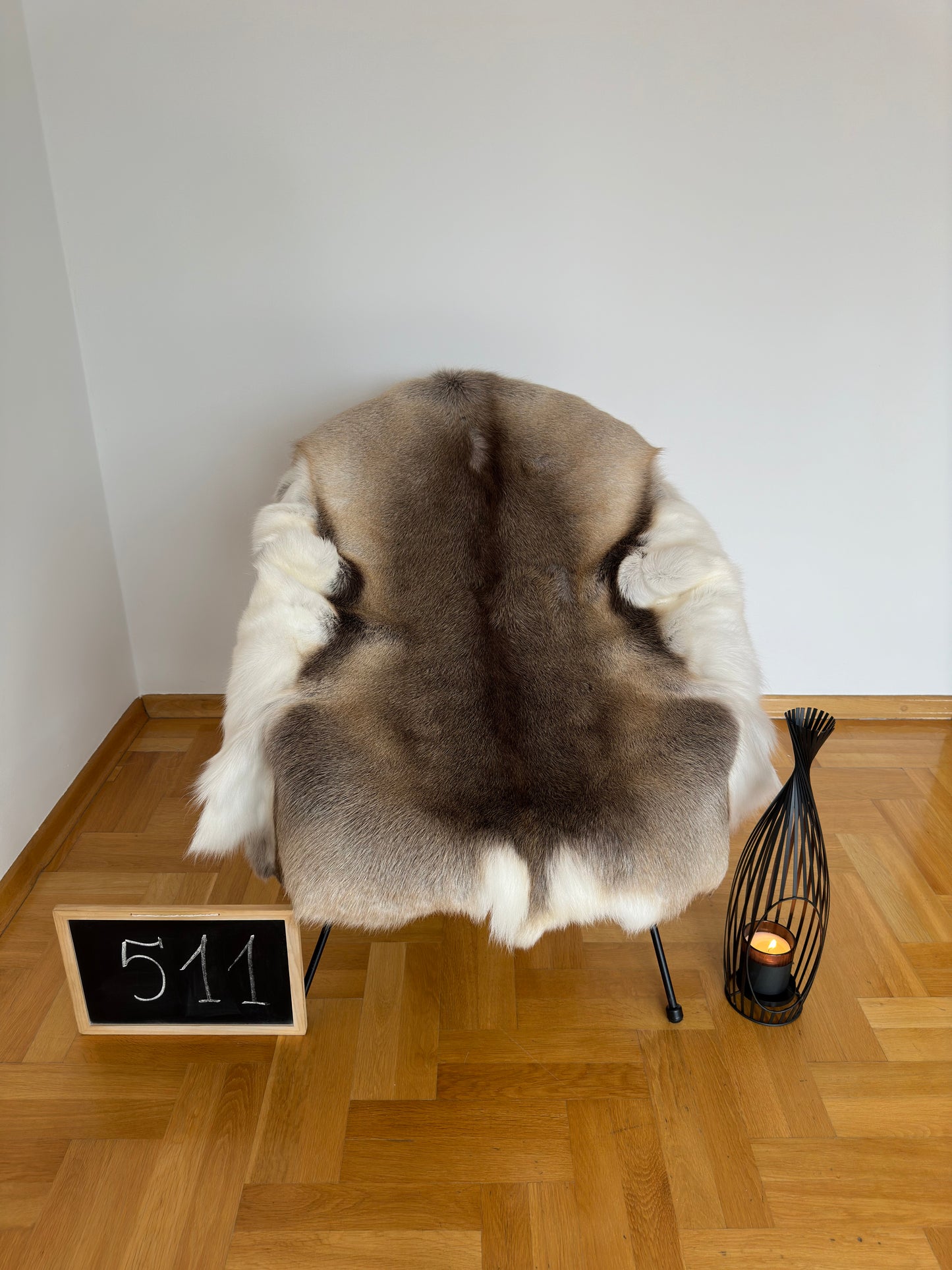 Luxurious Reindeer Hide Unique Giant Size 154 x 116 cm Reindeer Skin #511