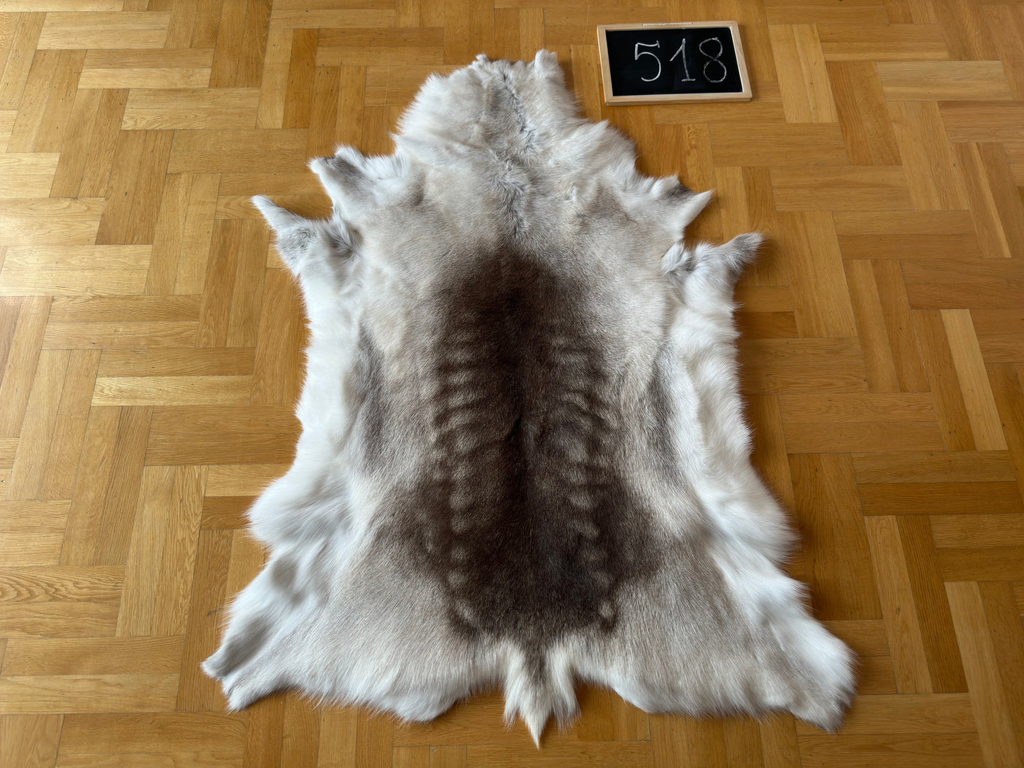 Luxurious Reindeer Hide Unique Giant Size 142 x 110 cm Reindeer Skin #518