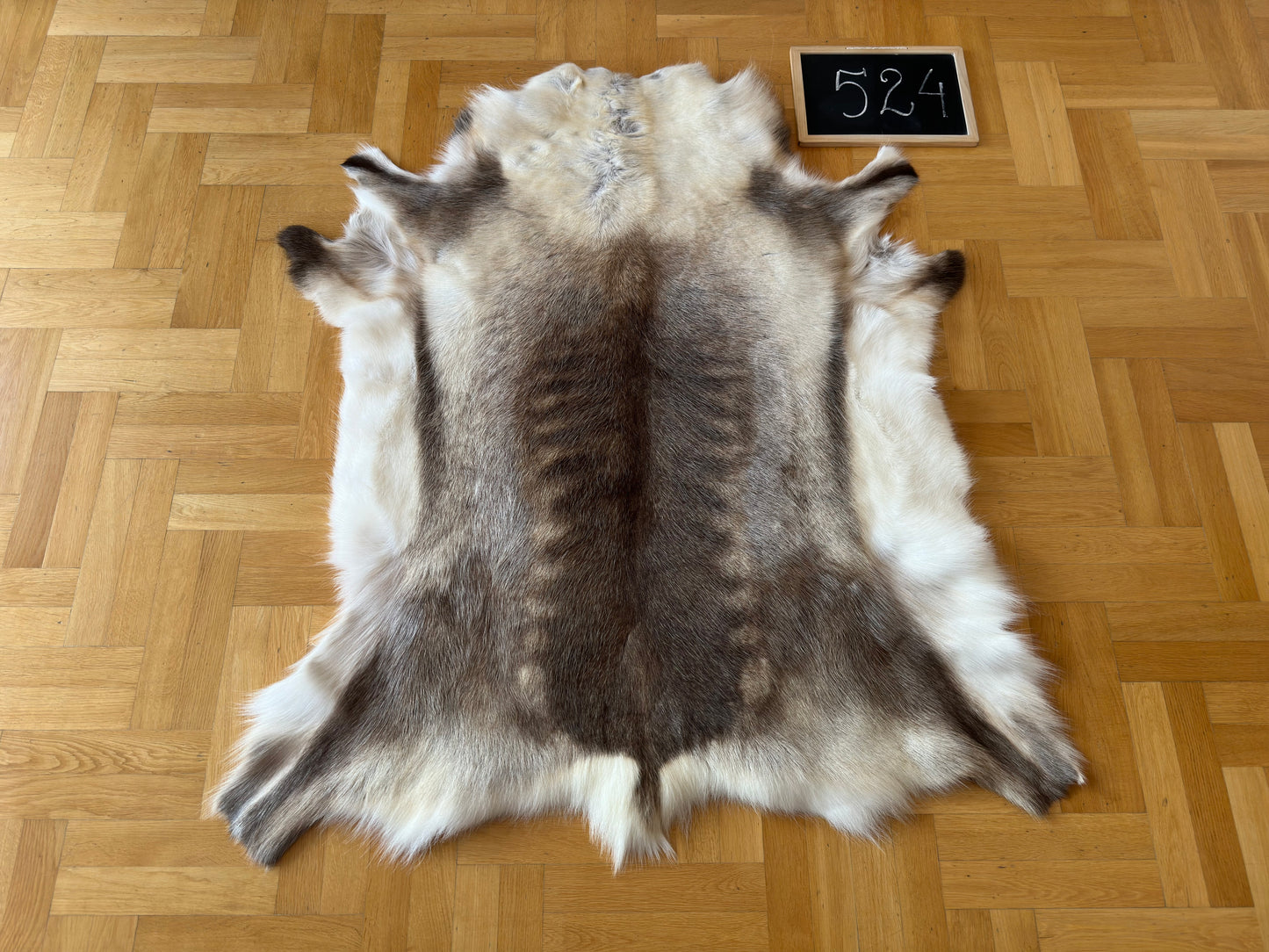 Reindeer Hide Exclusive Unique Giant Size 138 x 122 cm Reindeer Skin #524