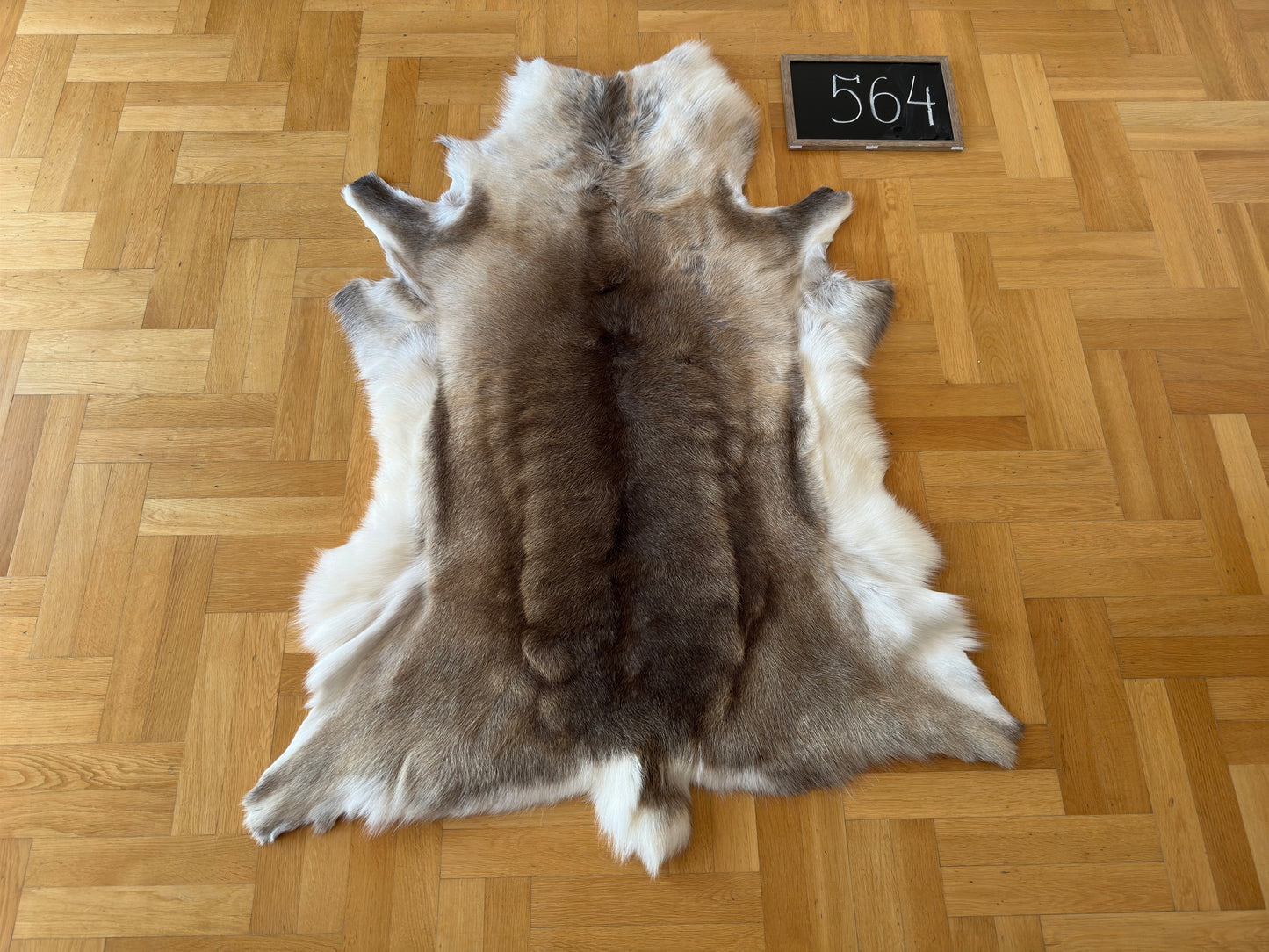 Reindeer Hide Giant 140 x 105 cm Authentic Nordic Decor Reindeer Skin #564