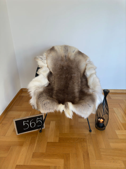 Luxurious Reindeer Hide Unique Giant Size 130 x 104 cm Reindeer Skin #565