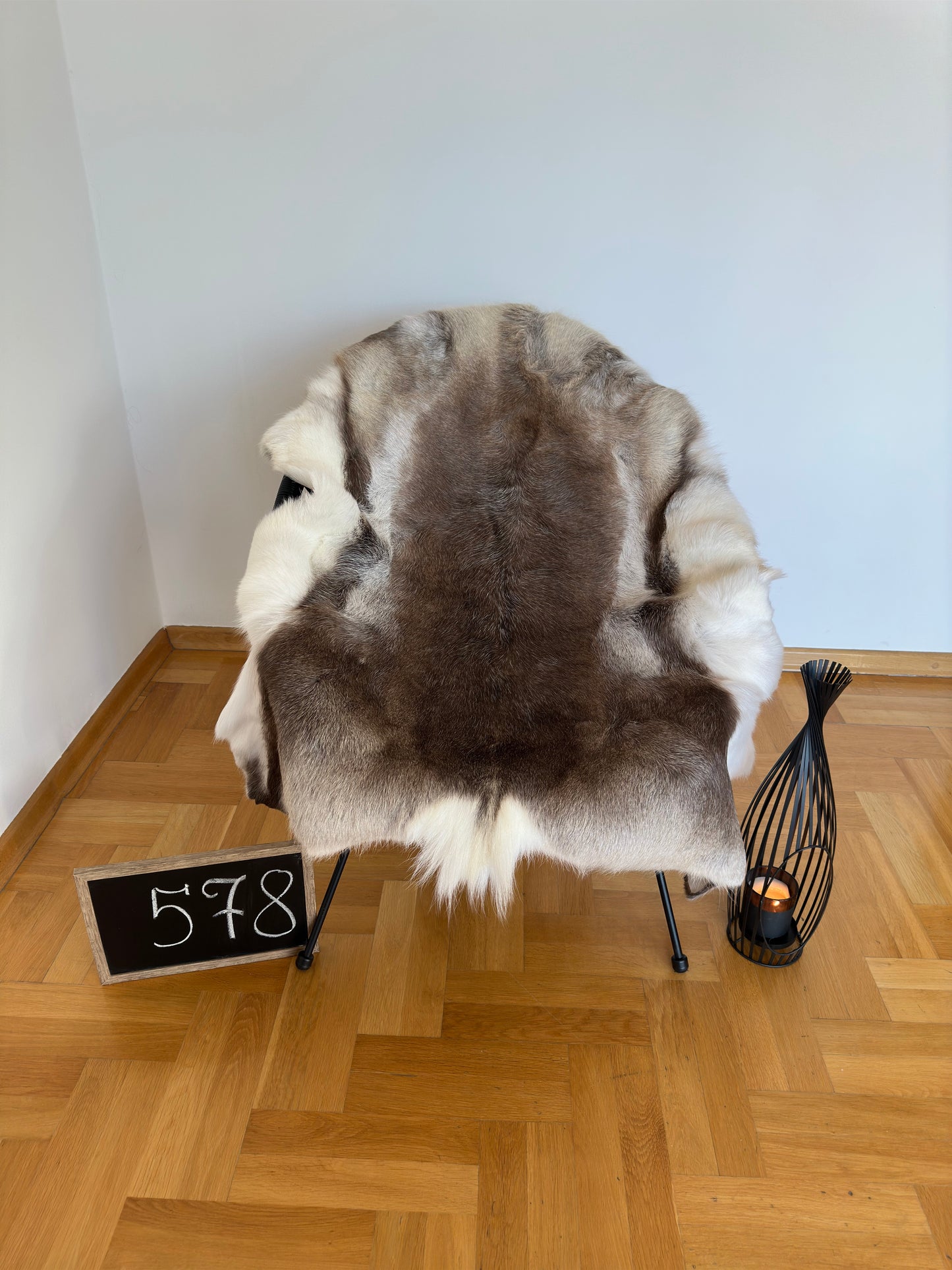 Reindeer Hide Exclusive Unique Giant Size 130 x 120 cm Reindeer Skin #578