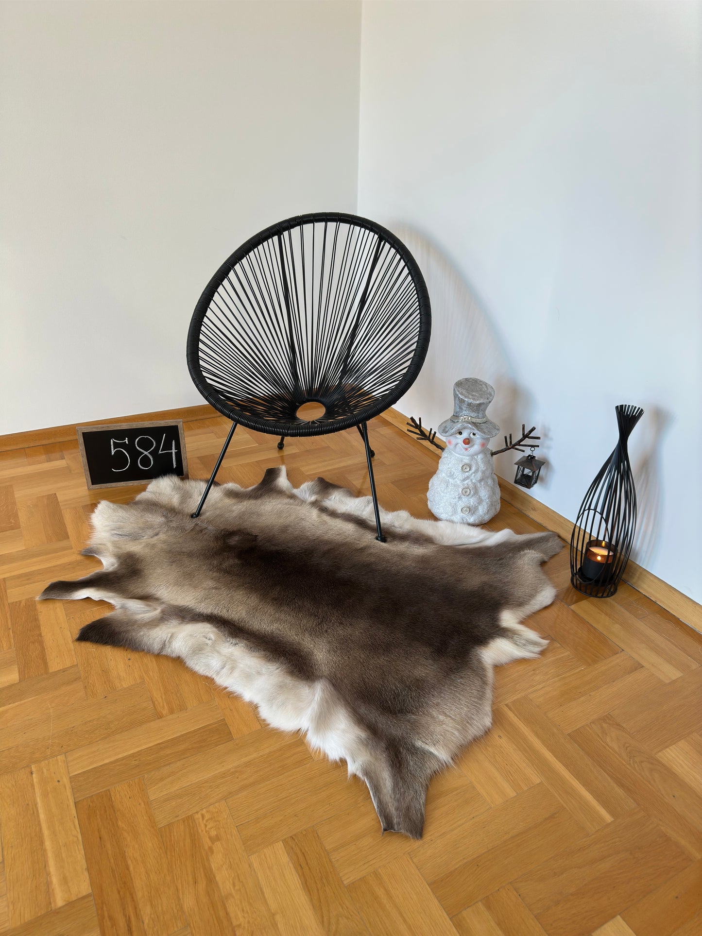 Reindeer Hide Exclusive Unique Giant Size 130 x 110 cm Reindeer Skin #584