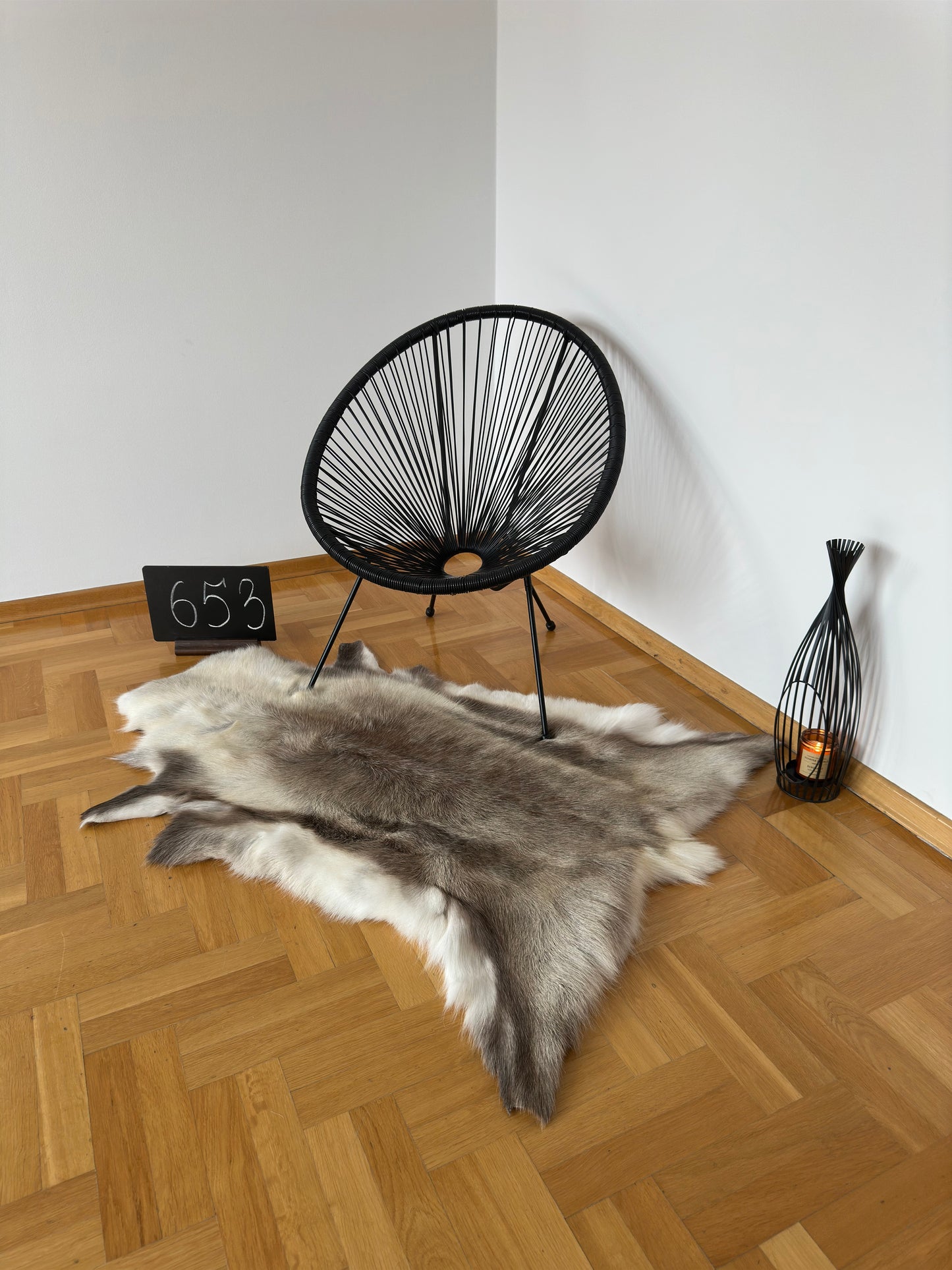 Reindeer Hide Exclusive Unique Giant Size 140 x 107 cm Reindeer Skin #653