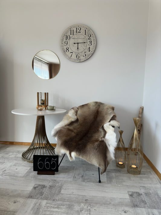 Reindeer Hide Exclusive Unique Giant Size 140 x 107 cm Reindeer Skin #665