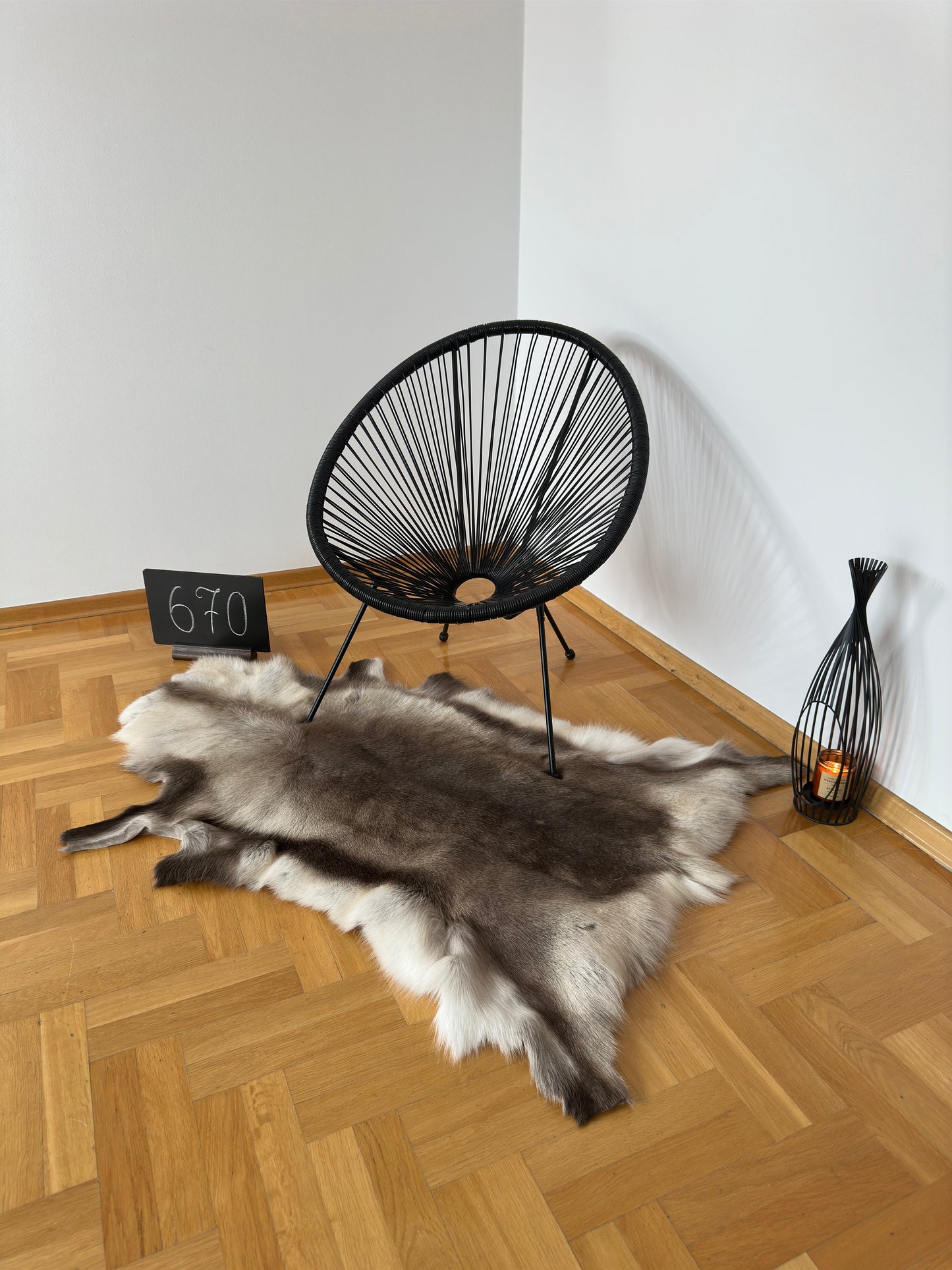 Reindeer Hide Exclusive Unique Giant Size 137 x 101 cm Reindeer Skin #670